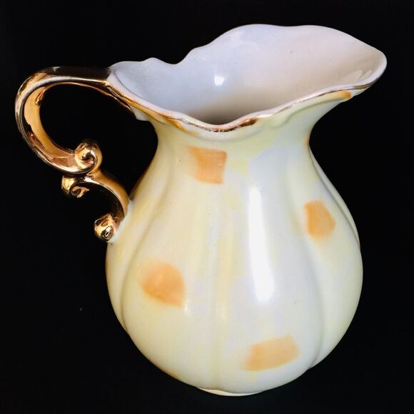 Vintage Hand Painted Grape Banana Apple Pitcher - Picture 6 of 8